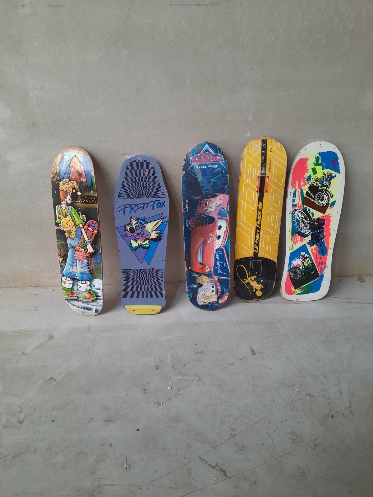 5 skateboard planken, Ophalen, Skateboard