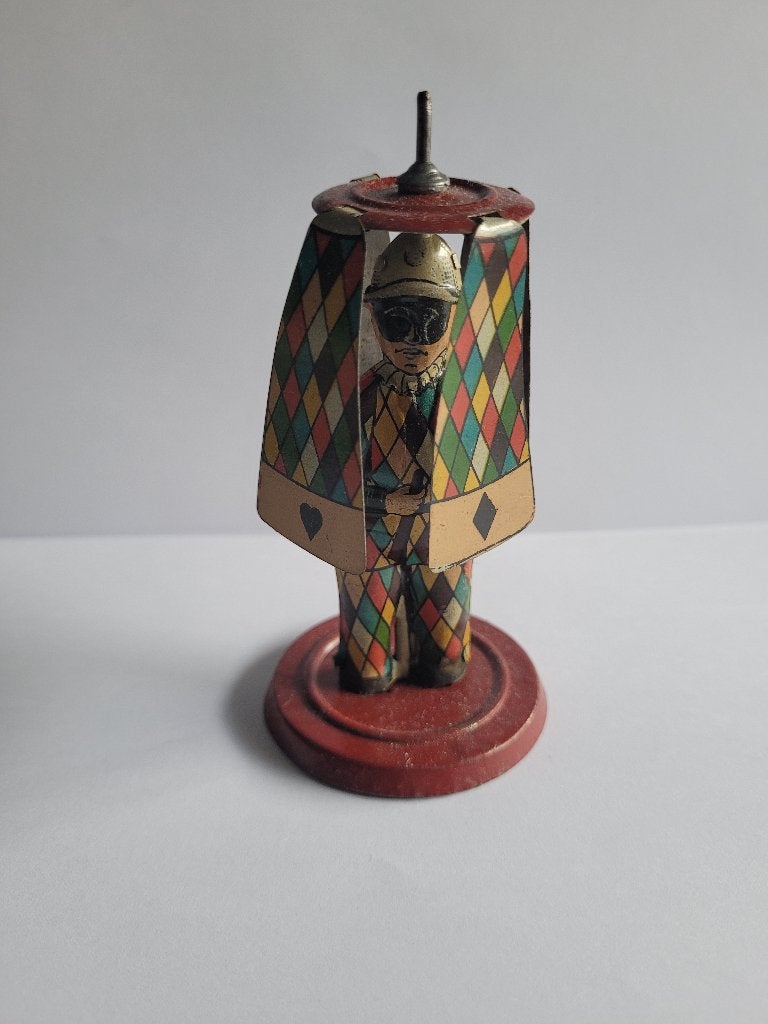 ancien jouet métal arlequin avec hélices, Enlèvement ou Envoi