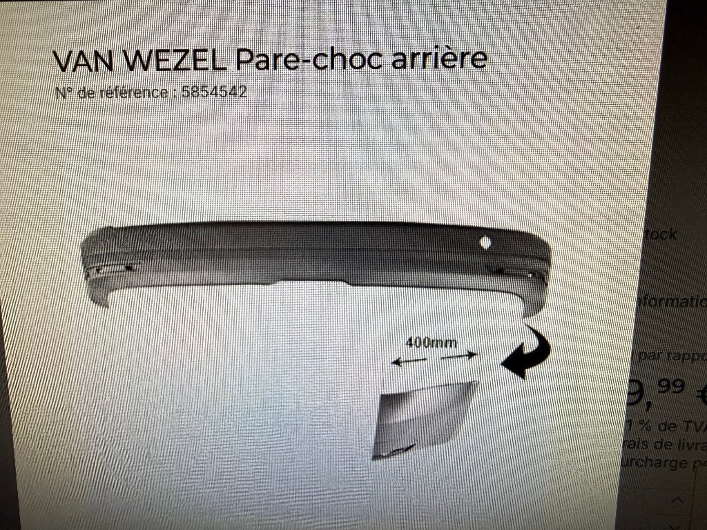 Pare-Choc pour VW Caddy IV Long (Maxi) Neuf emballé, Enlèvement ou Envoi, Neuf, Volkswagen, Pare-chocs