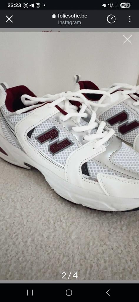 Sneakers NB maat 38 Nieuw, Ophalen, Wit, Nieuw, Sneakers
