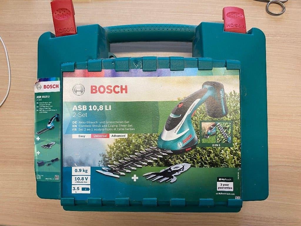 Bosch accu buxus- en grastrimmer, Tuin en Terras, Ophalen, Zo goed als nieuw, Accu
