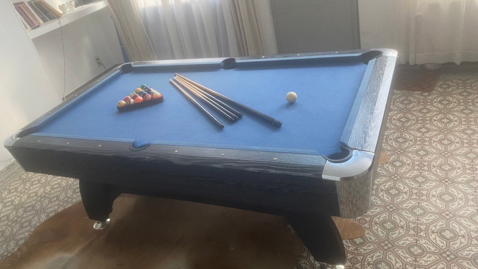 Table Billard/ping pong/jeux de palet, Sports & Fitness, Billards & Billards américains, Enlèvement, Utilisé, Table de billard