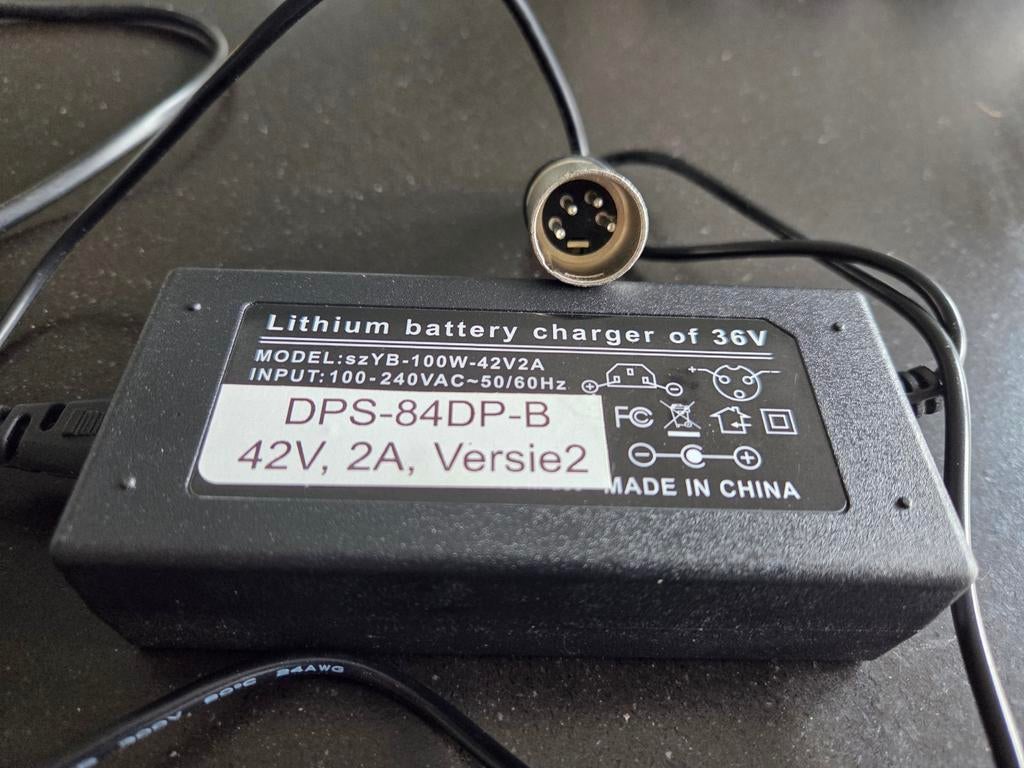 36V oplader fietsbatterij, Ophalen