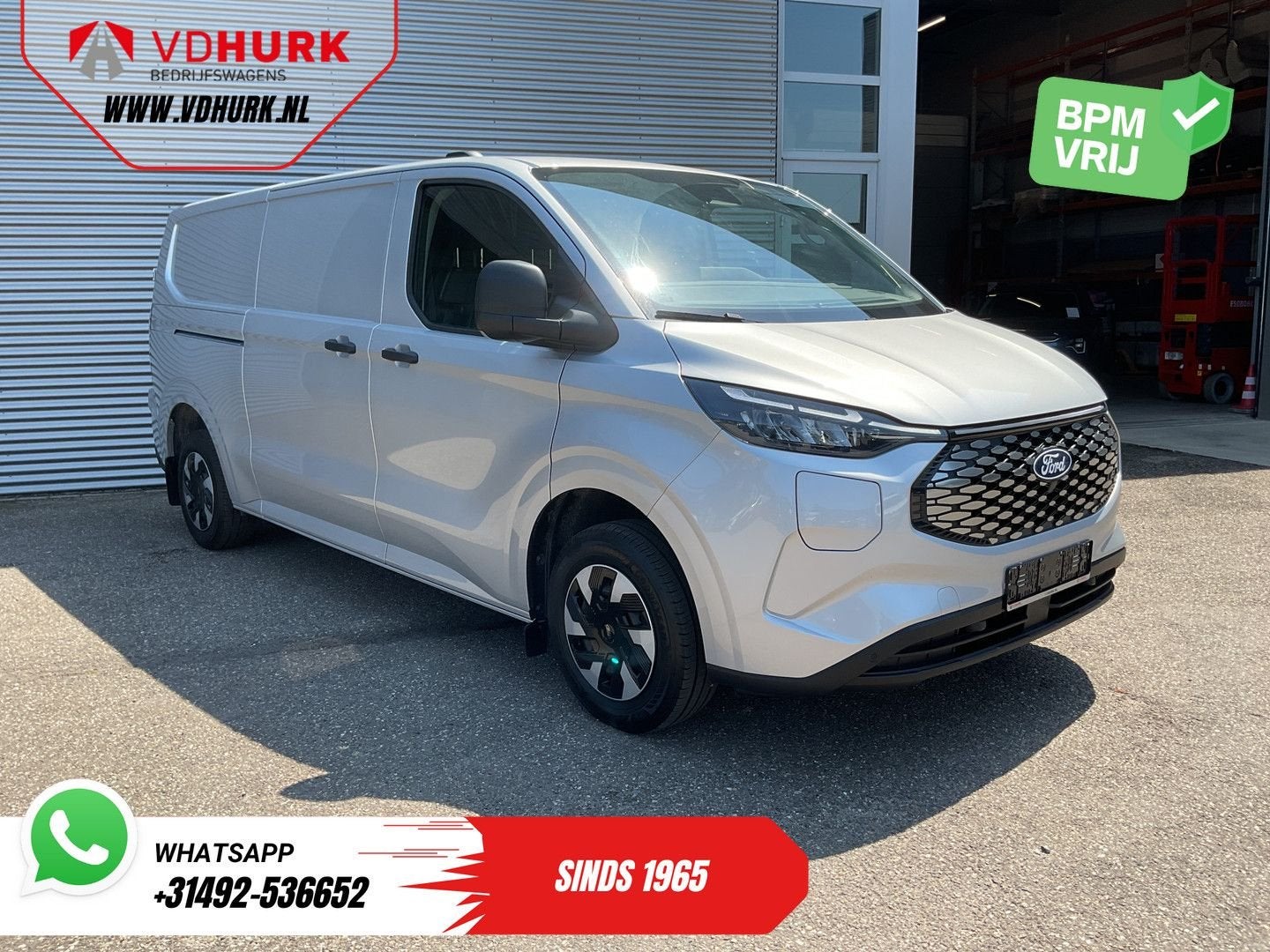 Ford E-Transit Custom L2 65 kWh 330 km WLTP Garantie t/m 05-, Autos, Argent ou Gris, Achat, Entreprise, Carnet d'entretien