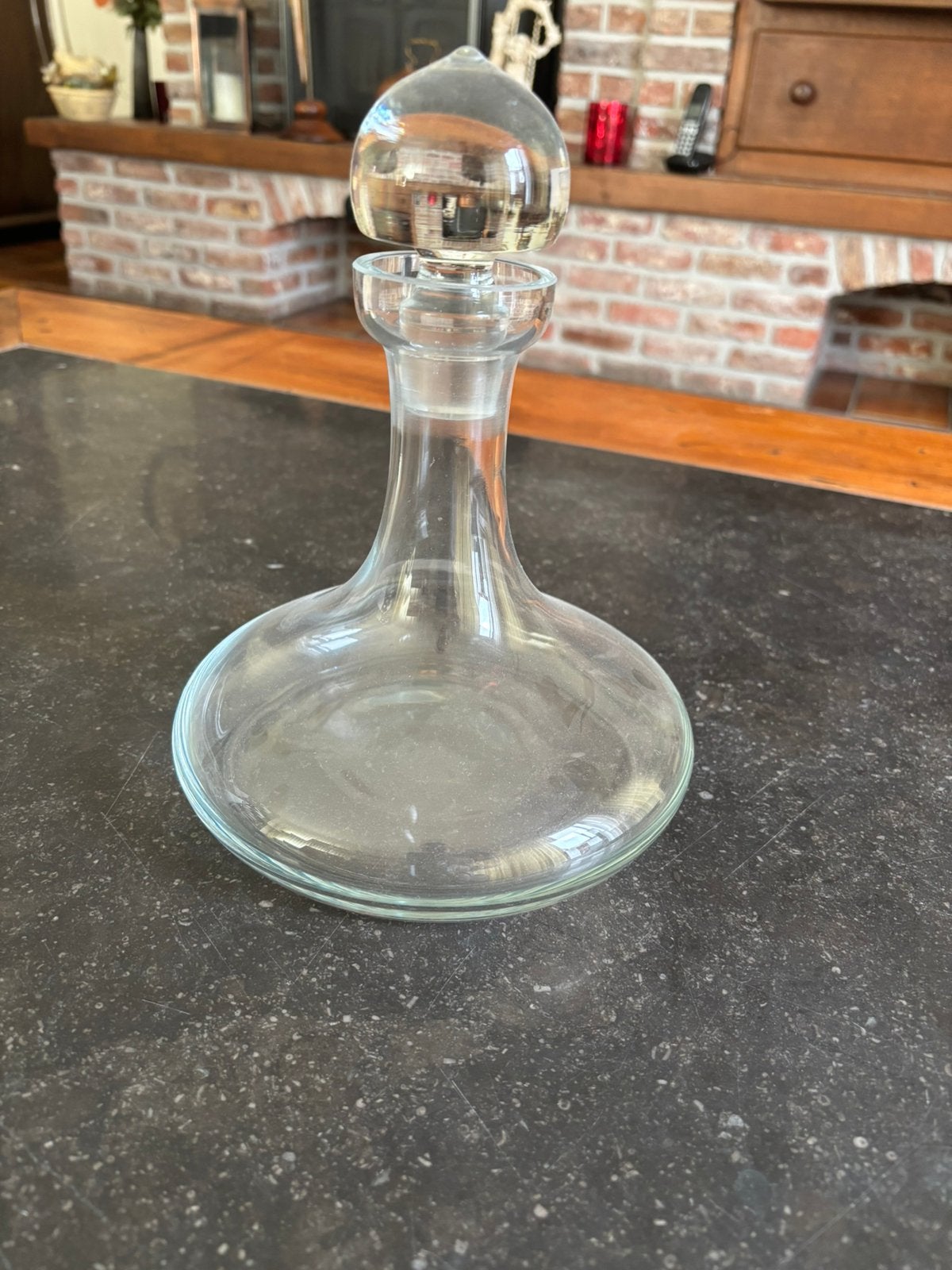 Decanteer fles, Ophalen