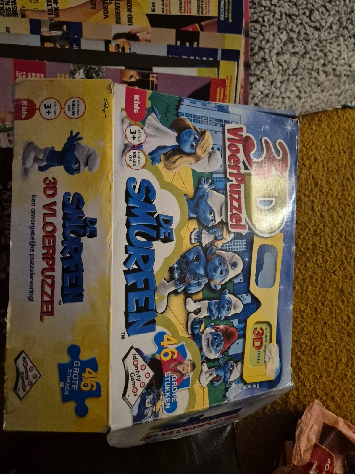 reuzenpanda vloerpuzzel smurfen, Verzenden
