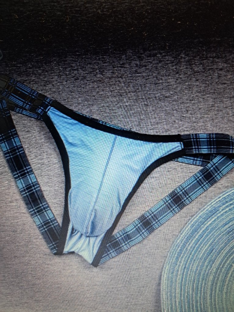 Superbe Jockstrap Bleu Clair pour Homme Taille L, Enlèvement, Bleu