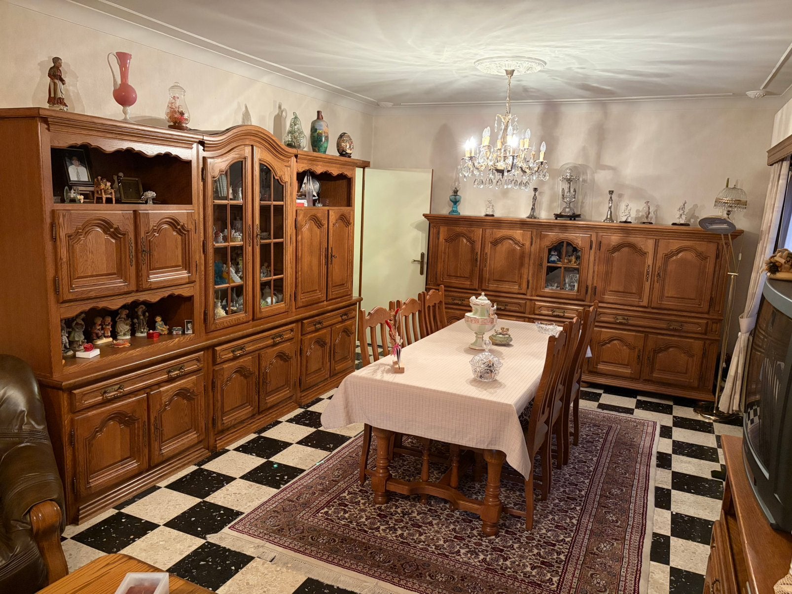 Voleiken eetkamer, Huis en Inrichting, Ophalen, Zo goed als nieuw