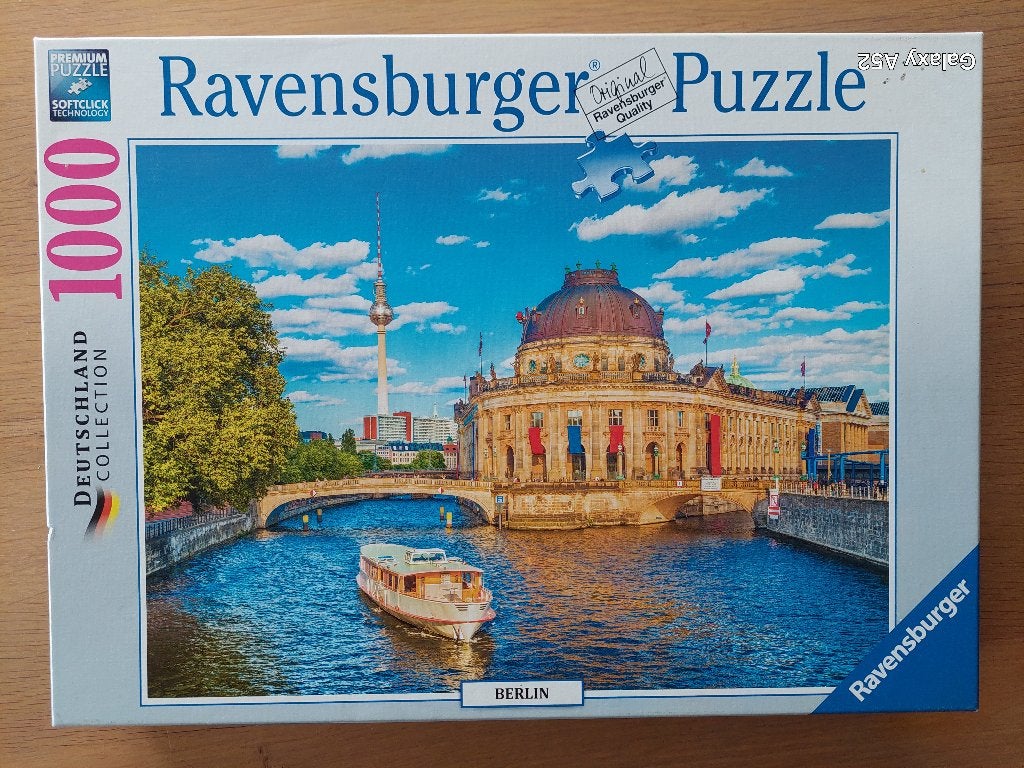 puzzel 1000 st - Ravensburger - Berlijn museumeiland, Ophalen of Verzenden, 500 t/m 1500 stukjes, Zo goed als nieuw, Legpuzzel
