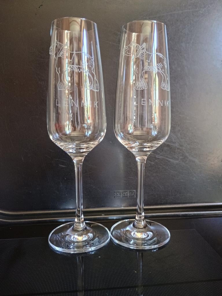 Lennik aperitiefglazen met Belgisch trekpaard Prins, Ophalen of Verzenden