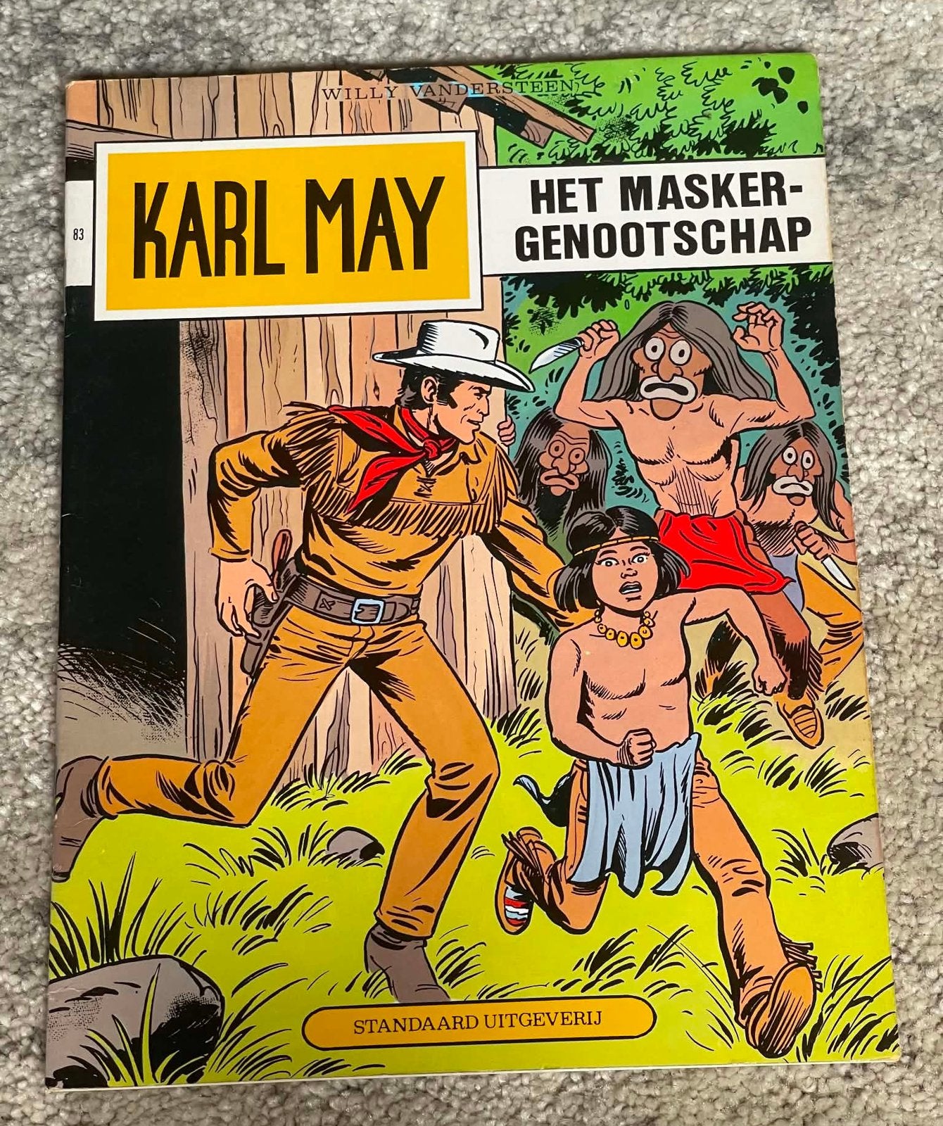 Karl may 83 het maskergenootschap 1e druk 1984, Boeken, Eén stripboek, Ophalen of Verzenden, Gelezen