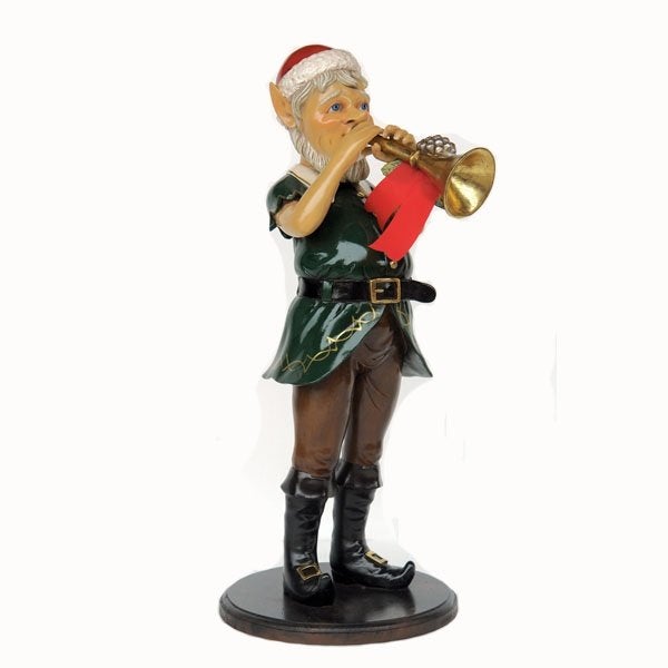 Elf with Trumpet Hoogte 98 cm - Elf beeld, Diversen, Kerst, Ophalen, Nieuw