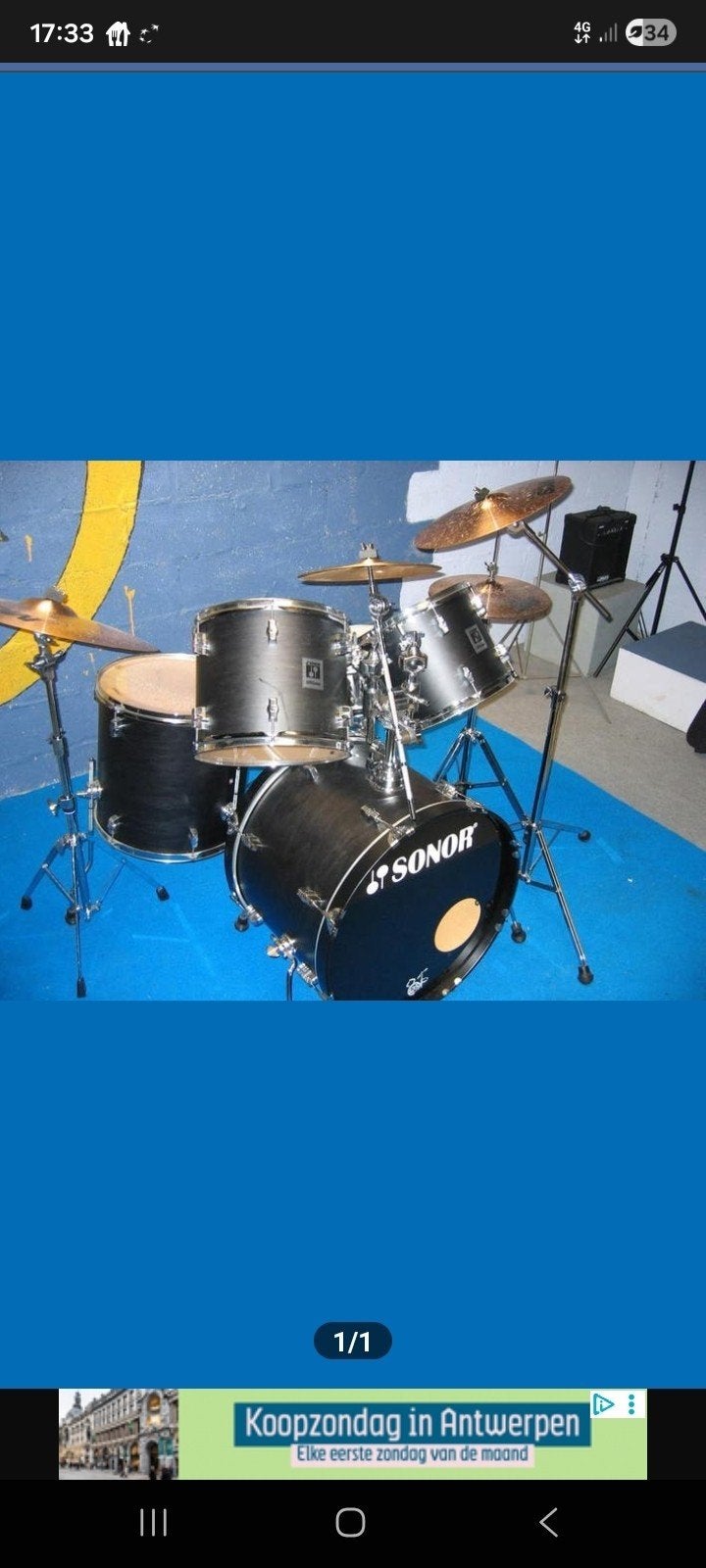 Sonor drum, Muziek en Instrumenten, Drumstellen en Slagwerk, Ophalen, Sonor