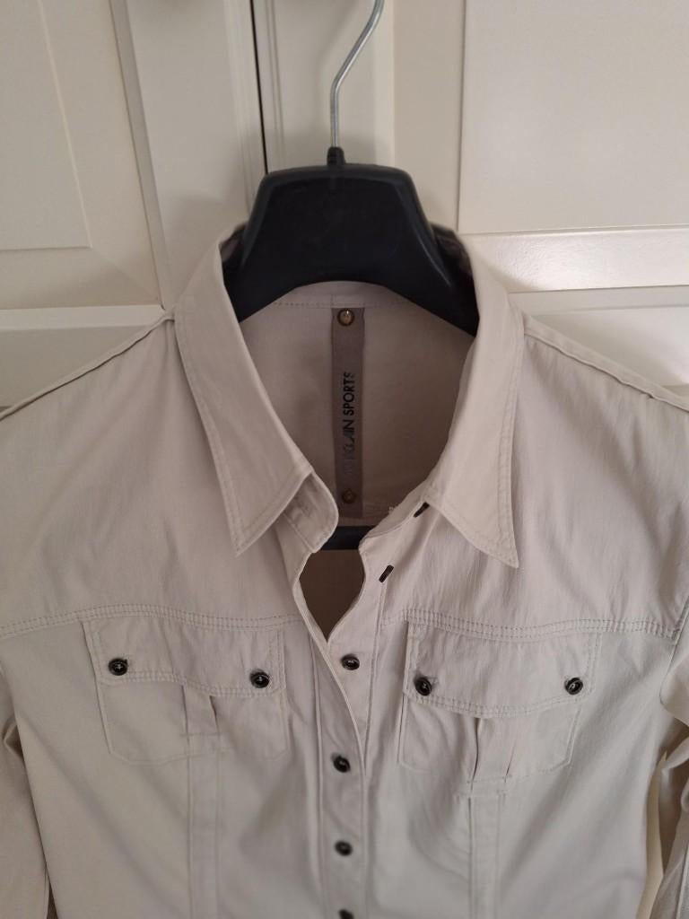 NIEUWE supertoffe blouse Marccain Sports, Beige, Maat 42/44 (L), Nieuw, Ophalen of Verzenden