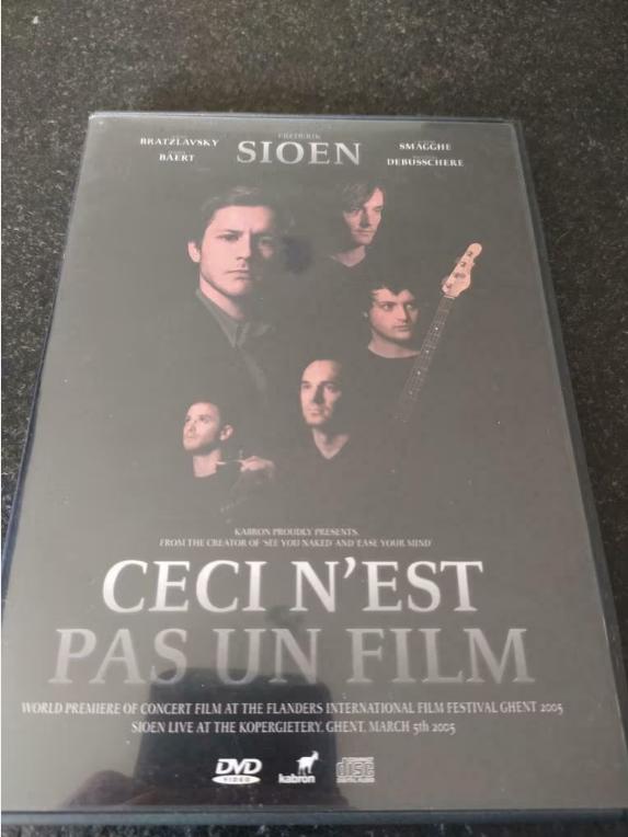 DVD + CD Sioen Ceci n'est pas un film, Alle leeftijden, Ophalen of Verzenden, Zo goed als nieuw, Muziek en Concerten