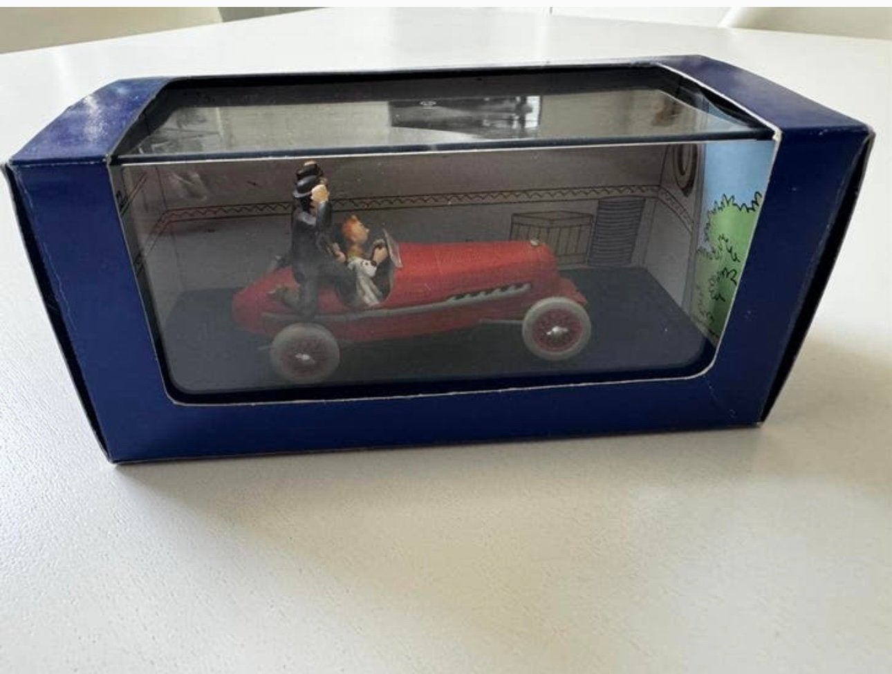 Kuifje auto 1:43 de rode bolide v d  janssens sigaar farao, Ophalen of Verzenden, Kuifje, Zo goed als nieuw