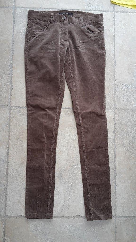 Nieuwe bruine velvet broek mt 176, Kinderen en Baby's, Kinderkleding | Maat 176, Broek, Meisje, Ophalen of Verzenden, Nieuw