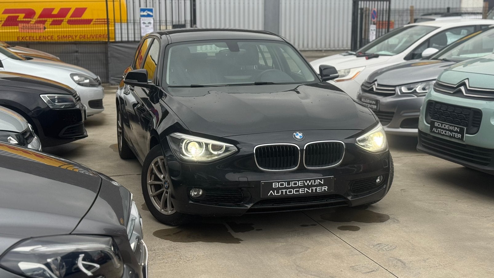 Bmw 1 Serie 116i 1.6Benzine  2014 170.xxxkm Garantie, Zwart, Zwart, 5 deurs, Onderhoudsboekje