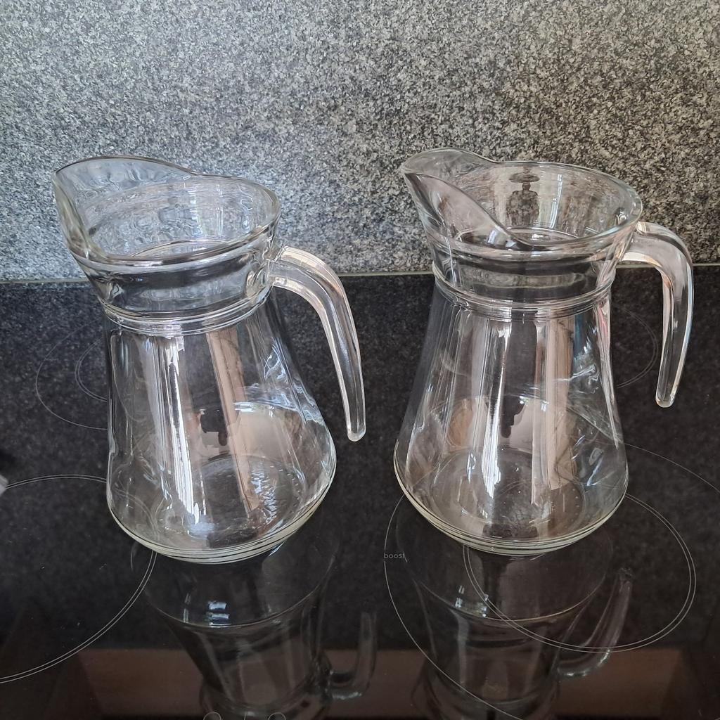 2 glazen karaffen., Verzamelen, Glas en Drinkglazen, Ophalen of Verzenden, Zo goed als nieuw