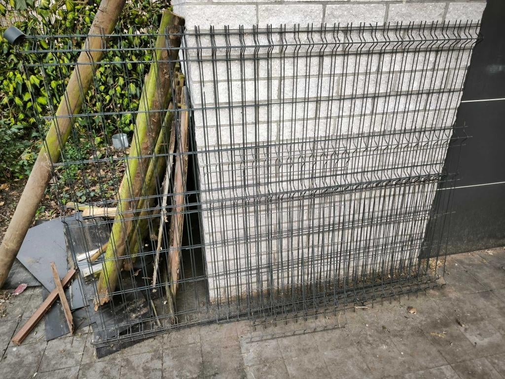 panneaux métalliques et accessoires, Enlèvement, Utilisé, Moins de 10 mètres, Clôture
