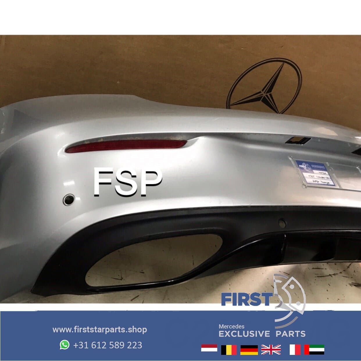 A205 C205 AMG ACHTERBUMPER COMPLEET Mercedes C Klasse CABRIO, Arrière, Utilisé, -, -