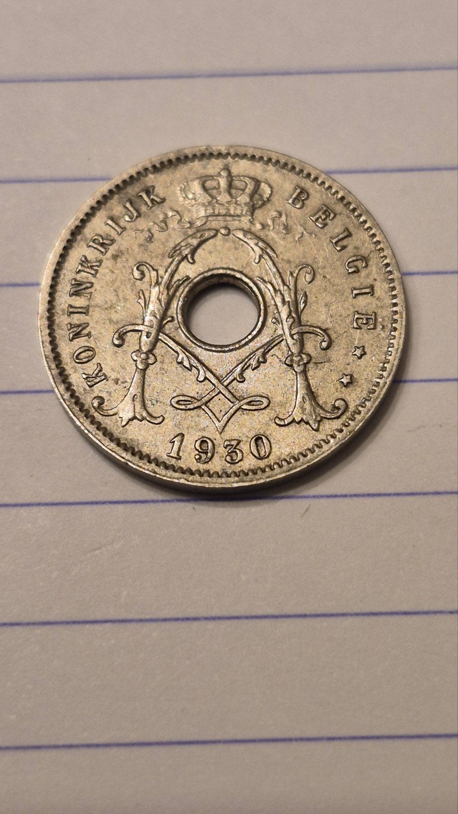 5 cent maillechort 1930 vl Albert 1 ster 3, Timbres & Monnaies, Monnaies | Belgique, Enlèvement ou Envoi, Autre, Monnaie en vrac