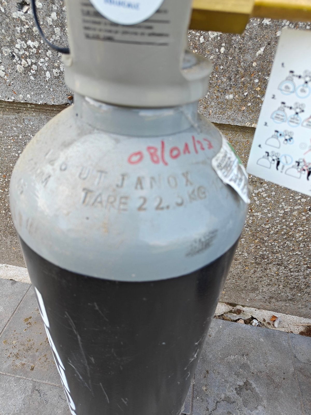 2 CO2 flessen 22,5kg, Ophalen, Zo goed als nieuw