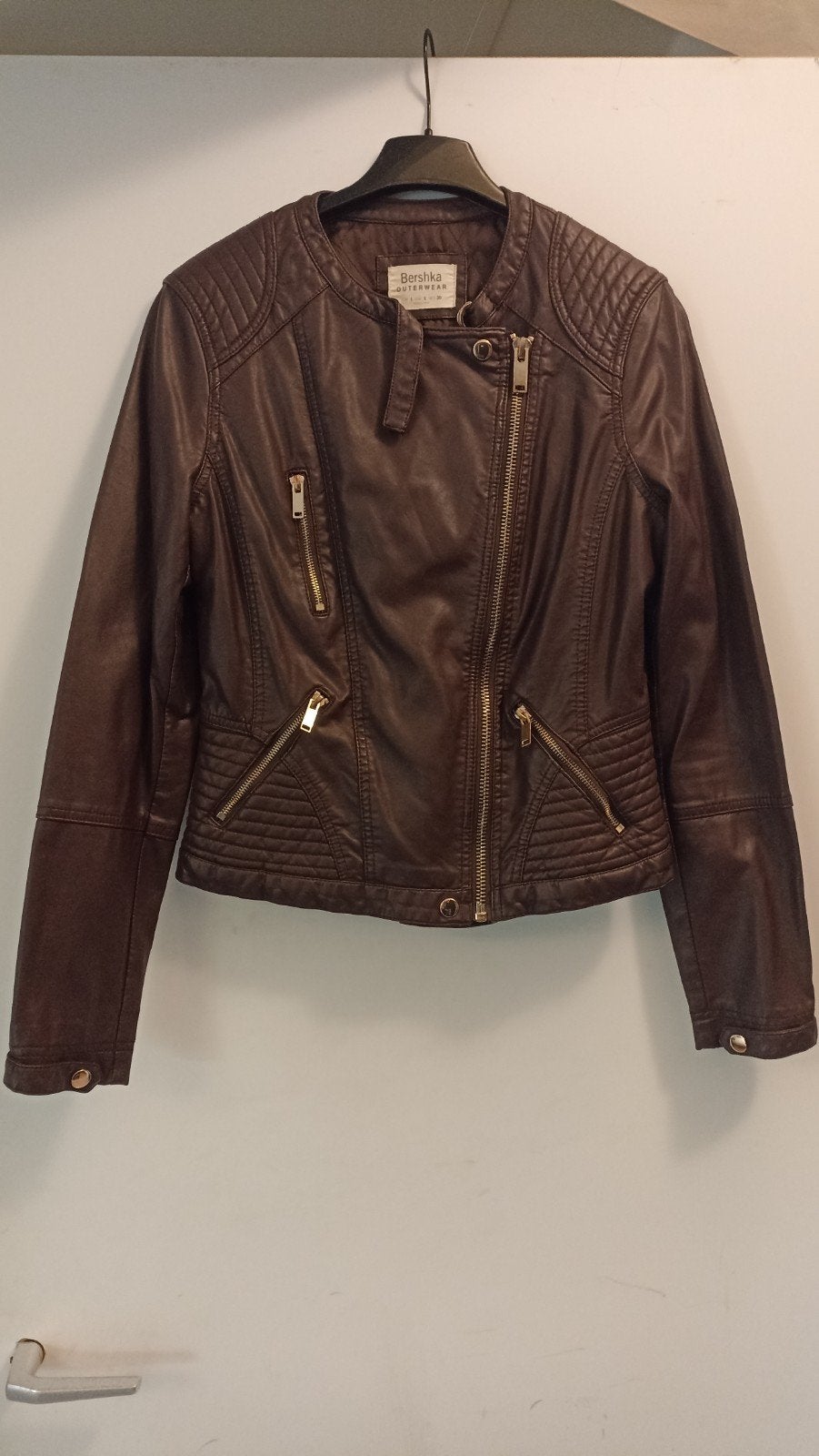 Vest imitatieleer, Kleding | Dames, Bershka, Ophalen, Zo goed als nieuw, Bruin