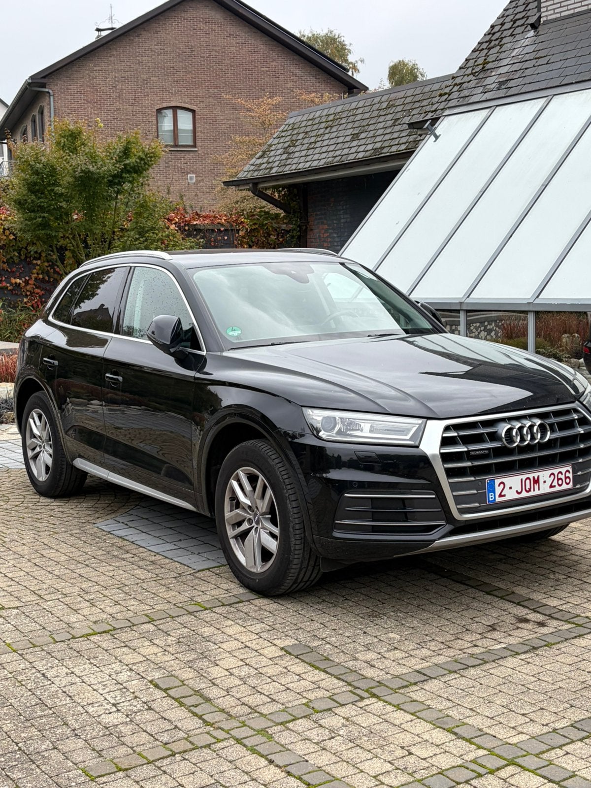 Audi Q5 quattro 2.0 TDI 190PK, bj.2018, zwart, Auto's, Automaat, Q5, Zwart, Leder