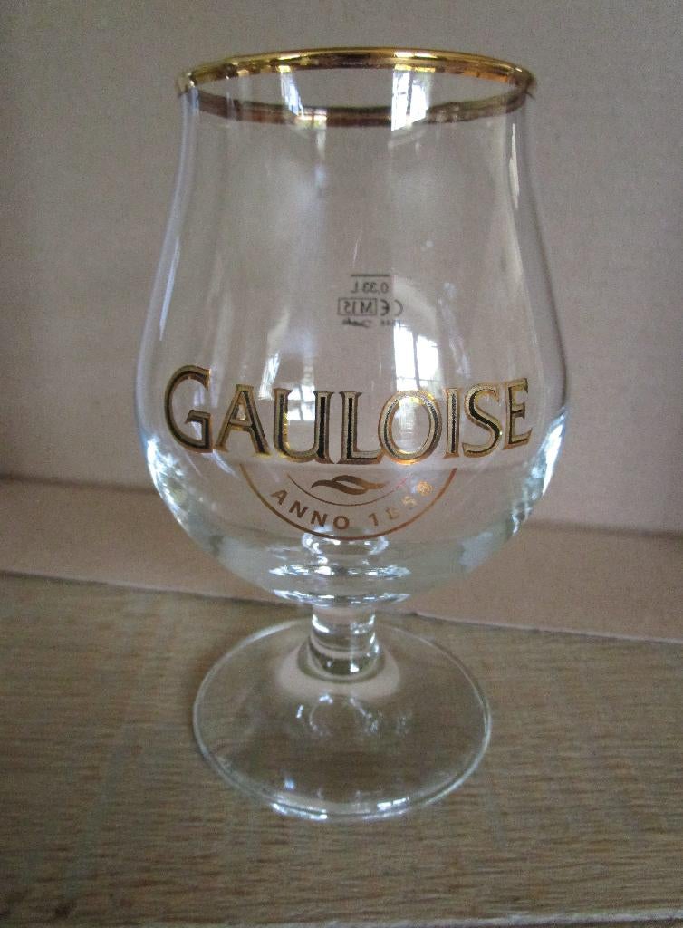 bierglas Gauloise, Verzamelen, Ophalen of Verzenden, Zo goed als nieuw, Glas of Glazen