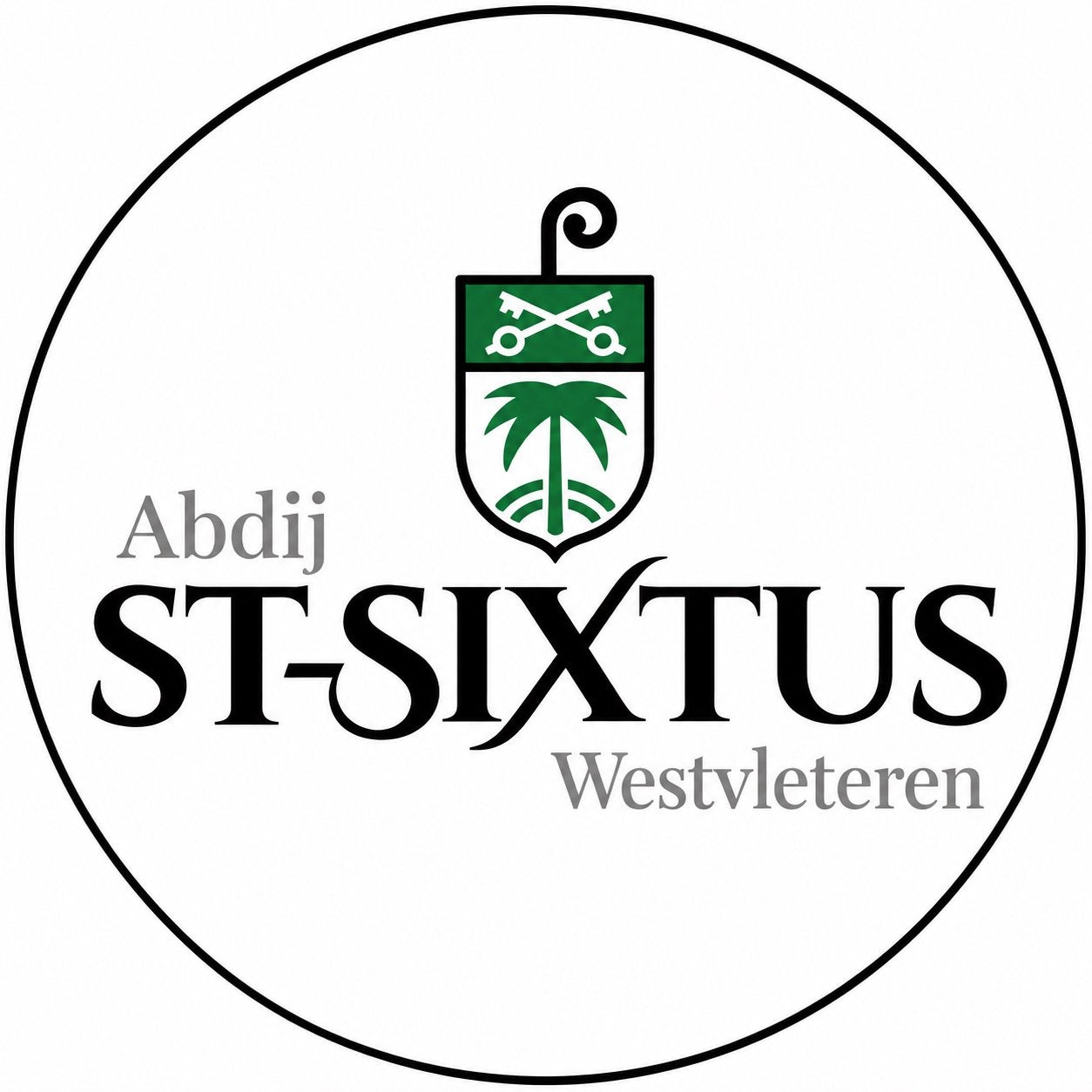 Metalen reclamebord St.-Sixtus abdij Westvleteren - vintage, Ophalen of Verzenden, Zo goed als nieuw, Reclamebord, Plaat of Schild
