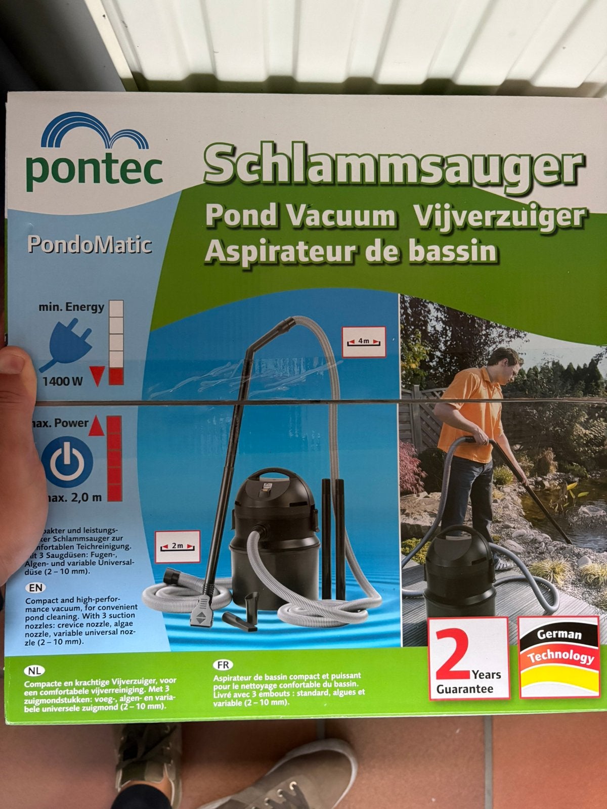 Aspirateur de bassin Pontec  2x d'occasion, garantie 1,5 an, Jardin & Terrasse, Enlèvement, Comme neuf