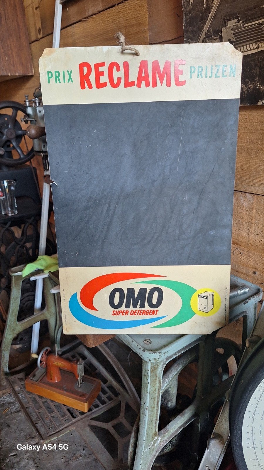 plastieken bordje OMO waspoeder, Verzamelen, Ophalen of Verzenden