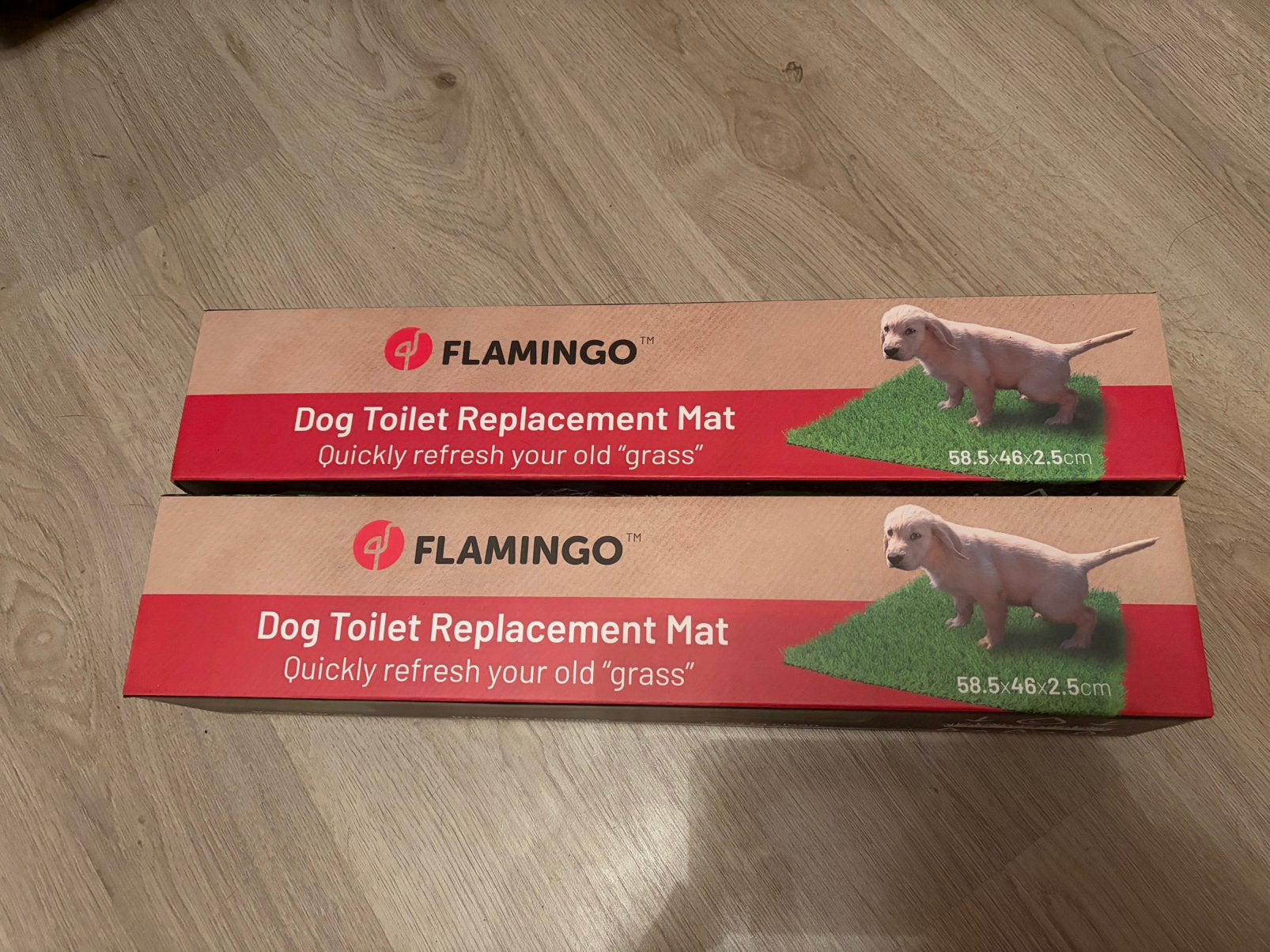Gereserveerd 2 nieuwe matten voor op hondentoilet, Dieren en Toebehoren, Flamingo, Ophalen, Nieuw, Overige typen