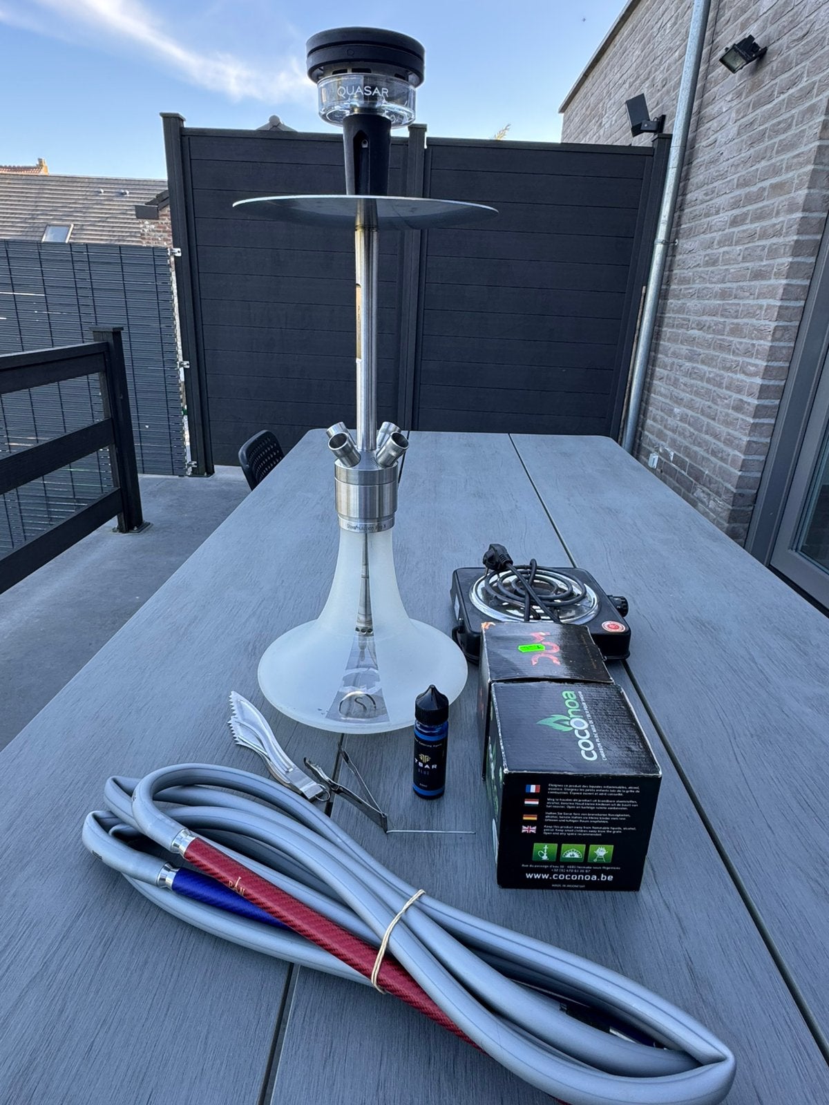 Vase de luxe, Jardin & Terrasse, Chauffage de terrasse, Utilisé, Électrique, Enlèvement