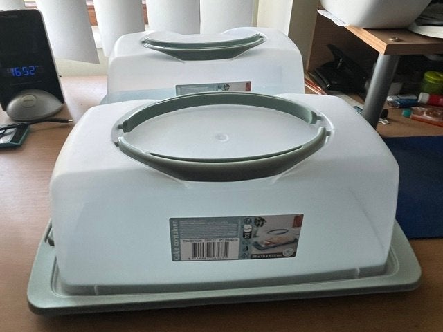 Cake bewaardozen, Ophalen, Zo goed als nieuw