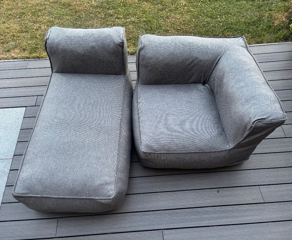 Salon de jardin modulable Blomus gris, Chaise, Salons de jardin, Comme neuf, Enlèvement