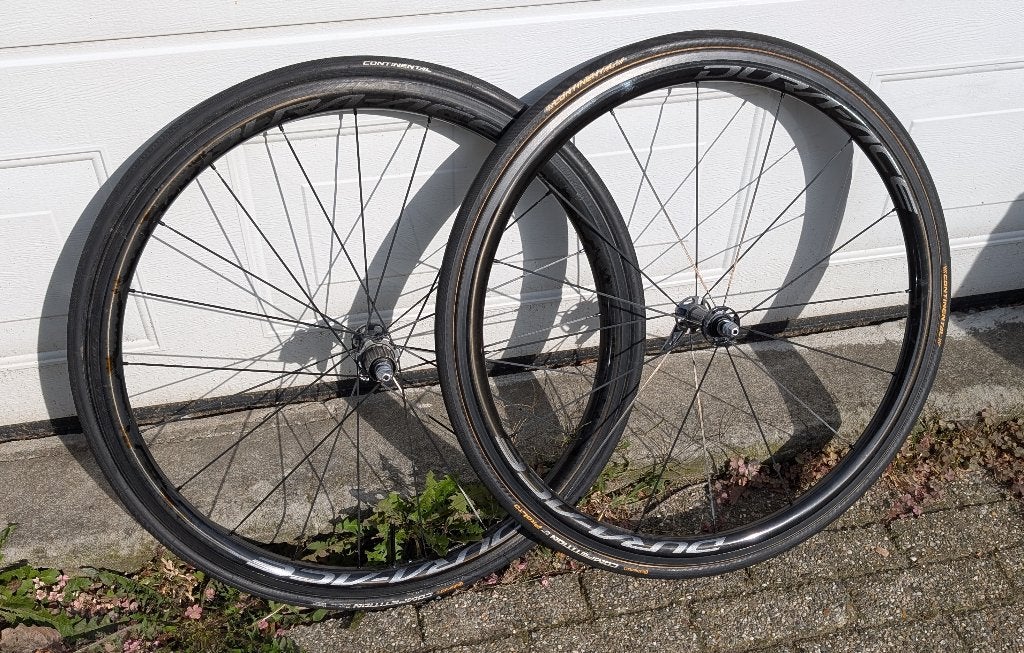 Shimano Dura Ace WH-9100 C40 / Continental / Ultegra, Fietsen en Brommers, Wiel, Gravelbike, Ophalen of Verzenden, Zo goed als nieuw