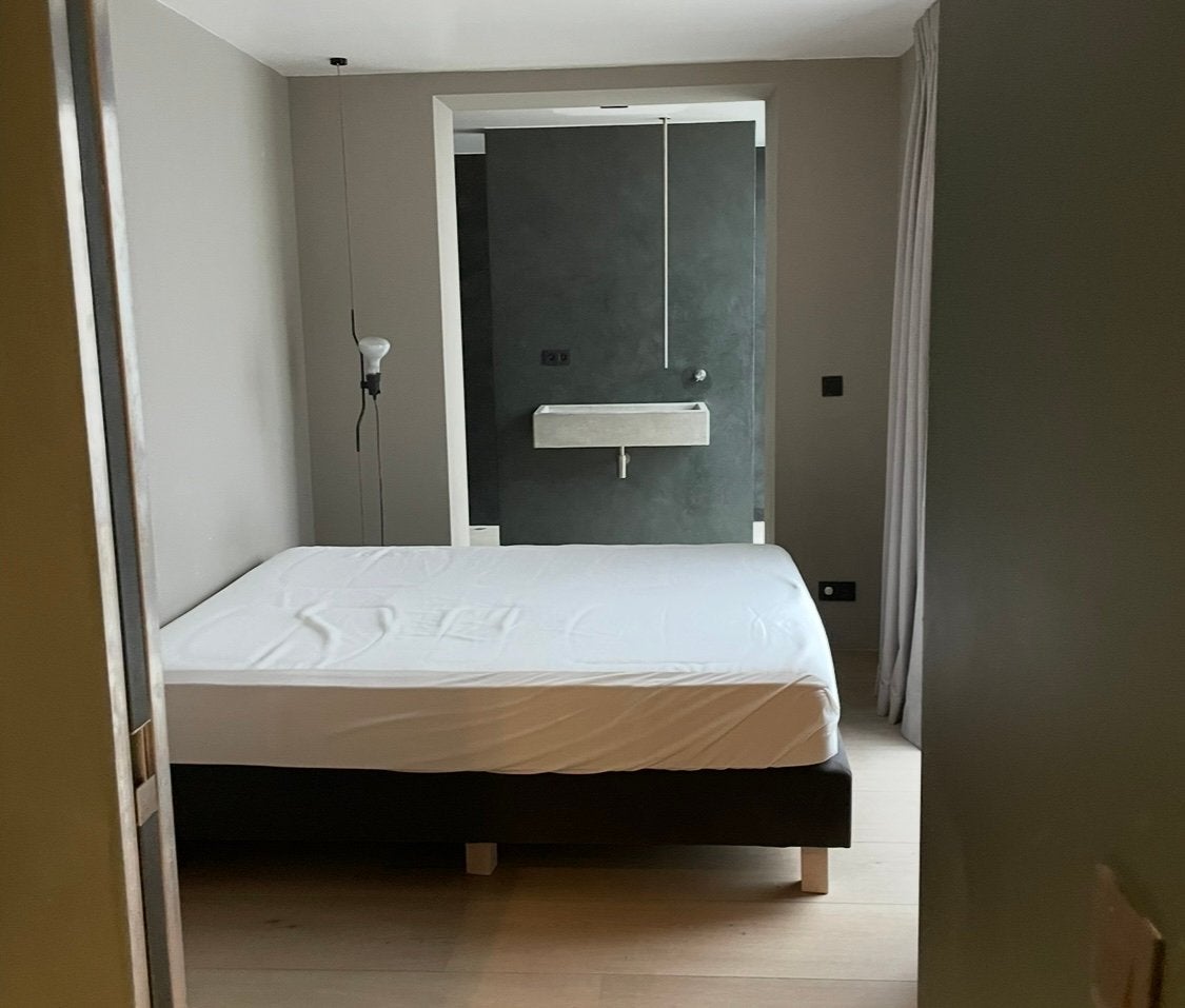 Boxspring + matelas 160x200, Maison & Meubles, Chambre à coucher | Matelas & Sommiers, Matelas, Enlèvement, Utilisé, 200 cm