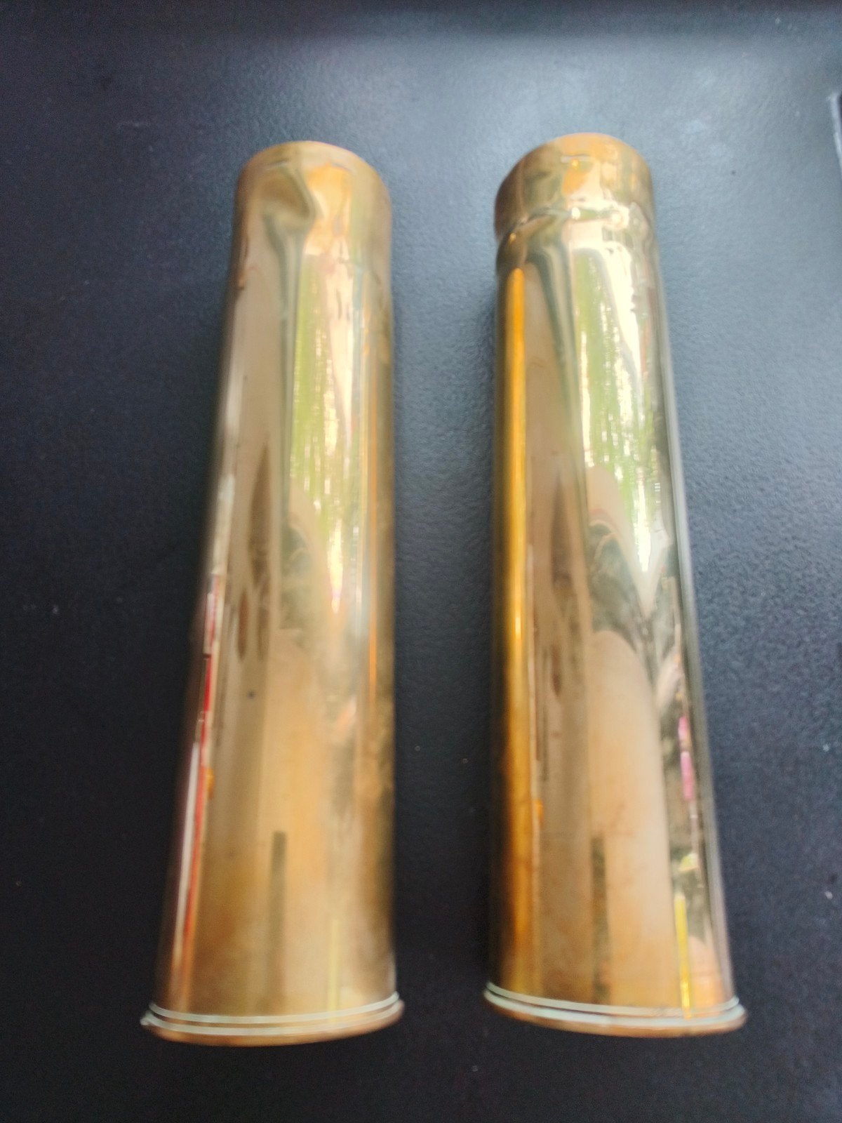2 douilles de 75mm M18 US 1943, Collections, Enlèvement ou Envoi