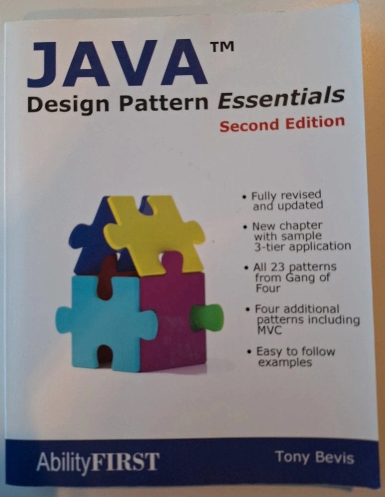 Boek Java Design Pattern Essentials, Boeken, Gelezen, Ophalen of Verzenden, Overige onderwerpen, Tony Bevis