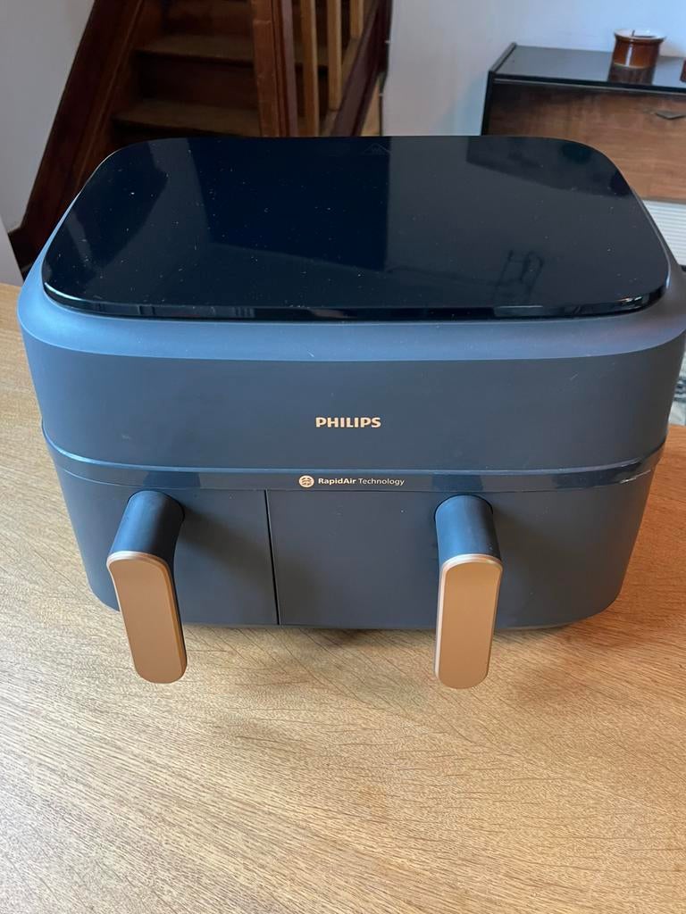 Panier double pour friteuse à air Philips série 3000, 9 L, Enlèvement, Comme neuf, Friteuse à air