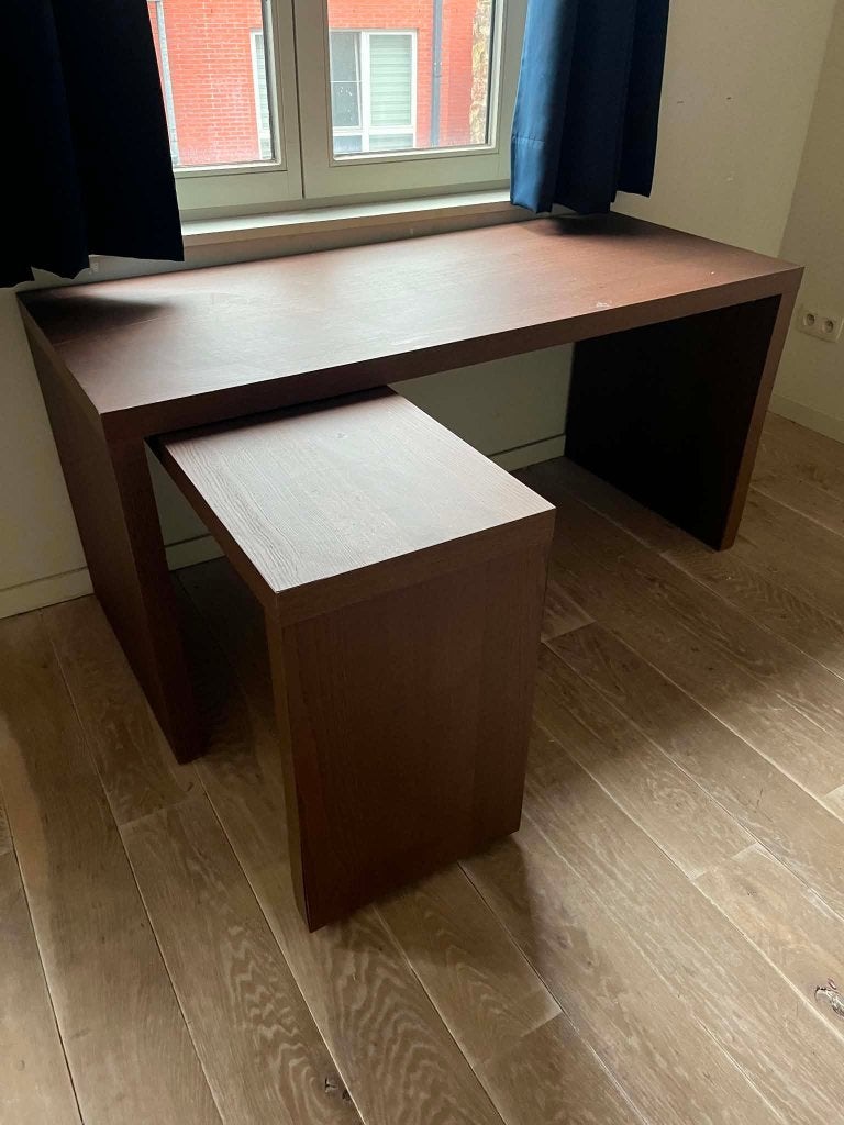Bureau, Huis en Inrichting, Bureaus, Ophalen, Demontabel, Gebruikt, 180 cm