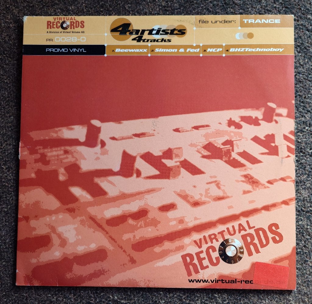 Various – 4 Artists 4 Tracks (12'' Promo Vinyl), Trance, Verzenden, Promo, Zo goed als nieuw