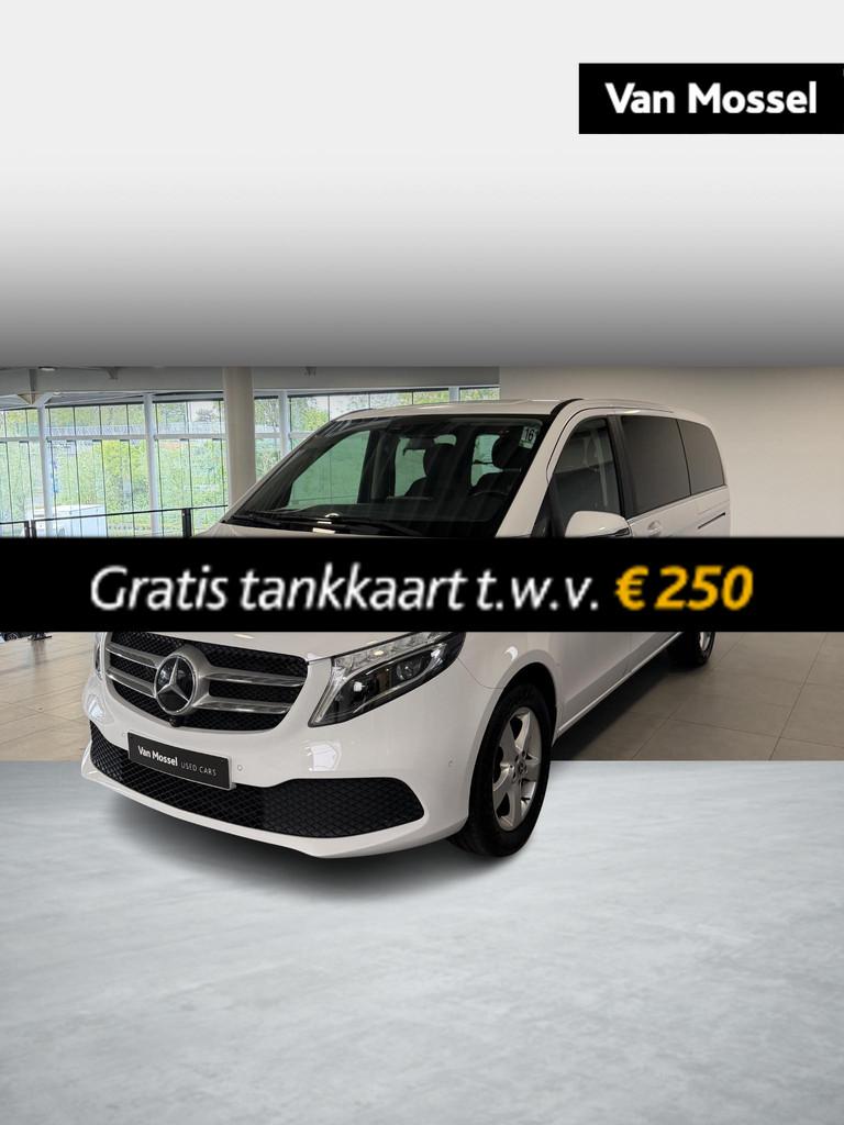 Mercedes-Benz V 300 d L2 9G-TRONIC Avantgarde + LEDER + 6-ZI, Auto's, Gebruikt, 4 cilinders, 2000 kg, Wit