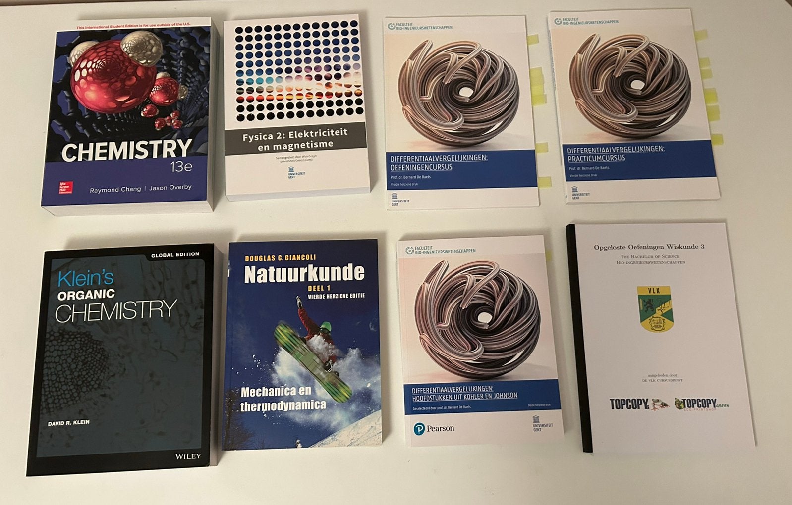 Pakket cursussen bio-ingenieur, Boeken, Studieboeken en Cursussen, Ophalen, Zo goed als nieuw
