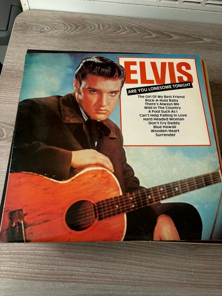 Elvis are you lonesome tonight, Engelse persing blue label, LP, Ophalen of Verzenden, Zo goed als nieuw, Beschermende buitenhoes