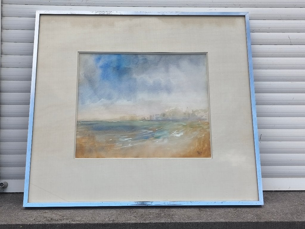 Aquarelle signe Ferdinand pire, Antiquités & Art, Enlèvement ou Envoi, Aquarelle