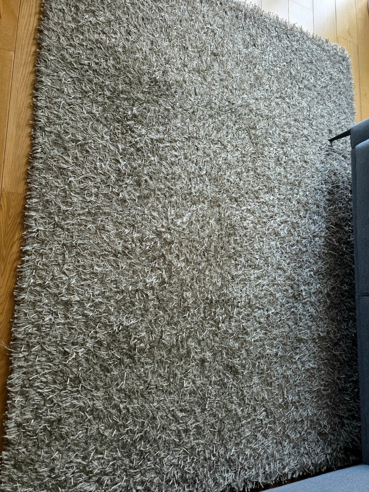 Tapis Shaggy LALEE "GlamourArgent 160x230  Fontaine Beauvois