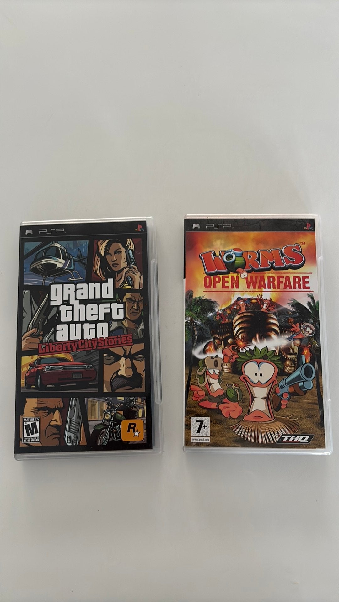 Psp games - grand theft auto & Worms open warfare, Consoles de jeu & Jeux vidéo, Enlèvement, Comme neuf